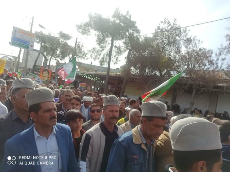 🔵🔴 حضور پرشور عشایر در راهپیمایی ۲۲ بهمن ۱۴۰۴ / فیروزآباد_فارس